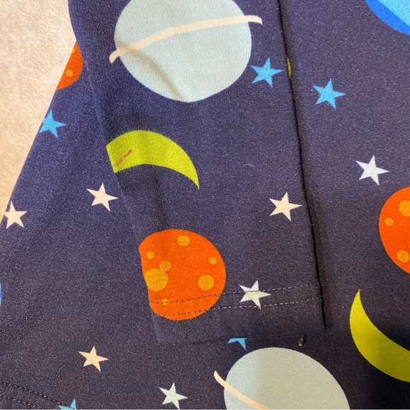 Rocky Boys Outer Space Navy Blue Pajama Set Size Medium 8 Slim Fit - Picture 3 of 10